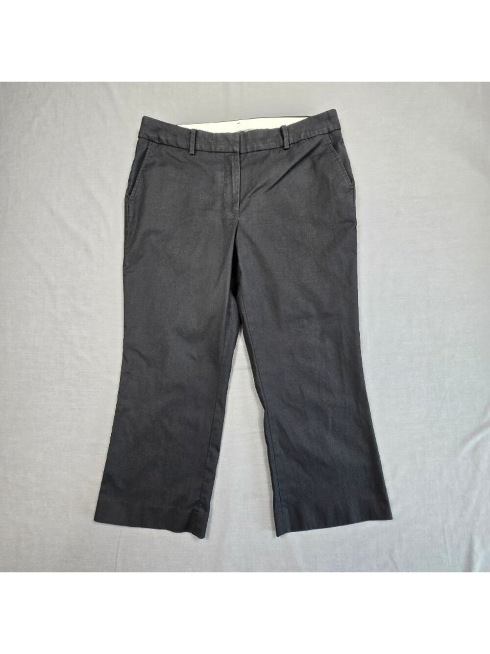 Talbots 8P Womens Pants Black Stretch Blend Straight Leg
